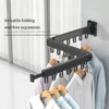 Folding Clothes Hanger Retractable Cloth Drying Rack Indoor&Outdoor Space Aluminum Household Clothes Organization WB3027 3