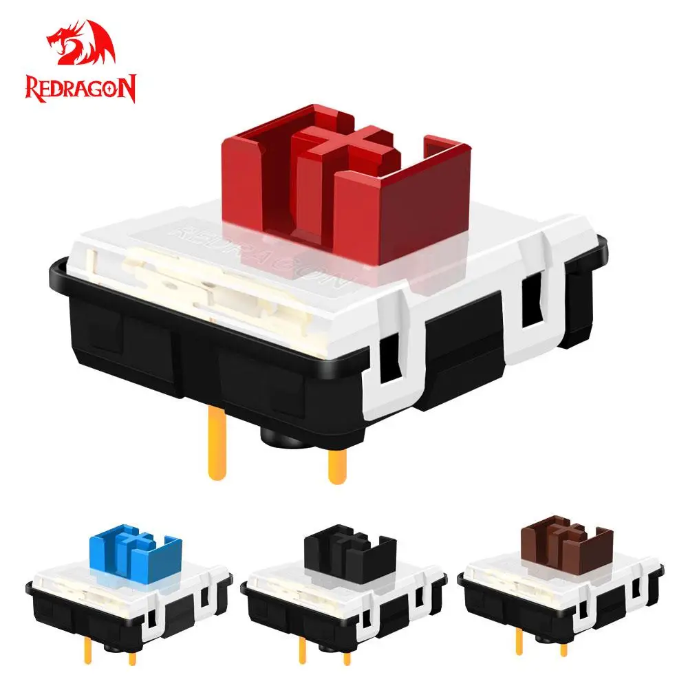 REDRAGON SMD RGB MX Low Profile 5.5 switch 3Pin Clicky Linear Tactile silent Mechanical Keyboard Red Black Blue Brown Switches