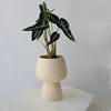 Nordic Creative High Foot Simple White Ceramic Flower Pot, Light Luxury Home Room Decoration, Modern Decorative Vase ins 4