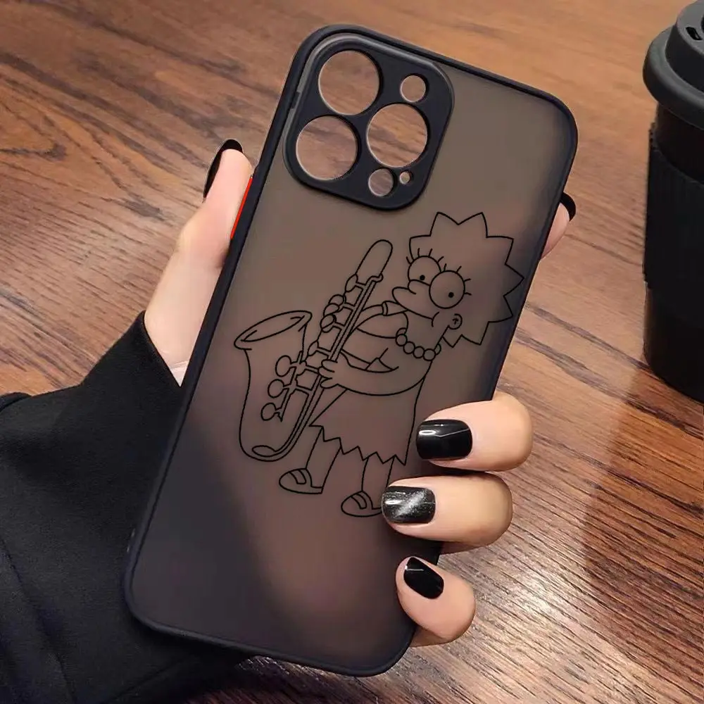 thumbnail image 1 of Case for iPhone Apple 14 13 11 12 MINI Pro XS Max XR X 7 8 SE 2022 2020 6 6S Plus Case Funda Capa Shell Movie The S-Simpsons-S, 1 of 5