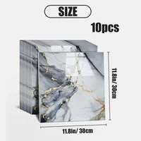 10-50PCS Imitation Marble 3D Ceramic Tile Wall Renovation Decoration Sticker Waterproof Self-adhesive Homeelf-adhesive Wallpaper 6