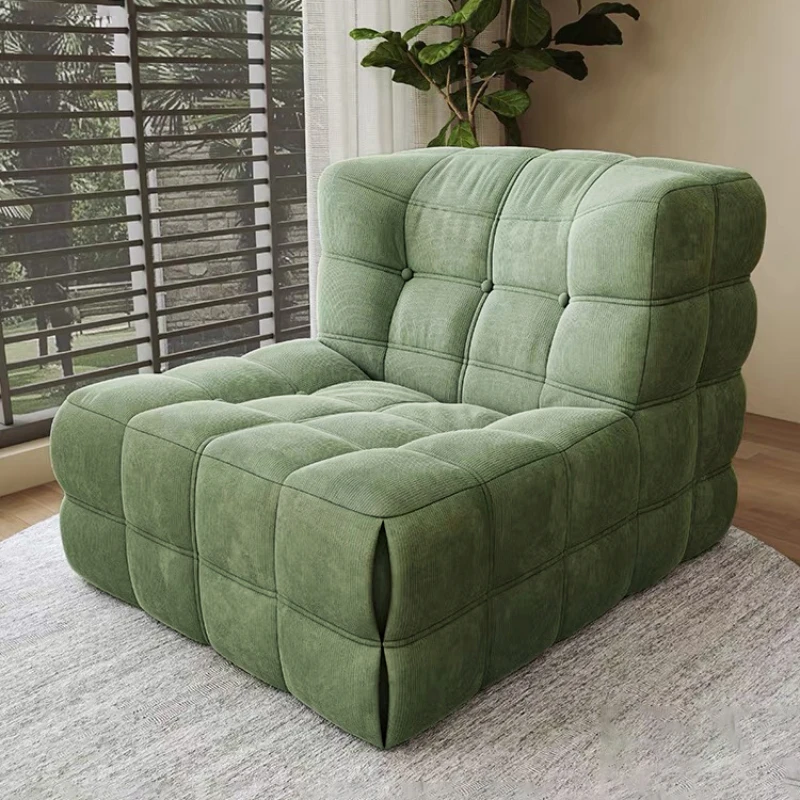 

Creamy minimalist waffle Kashima pre-loved lazy sofa