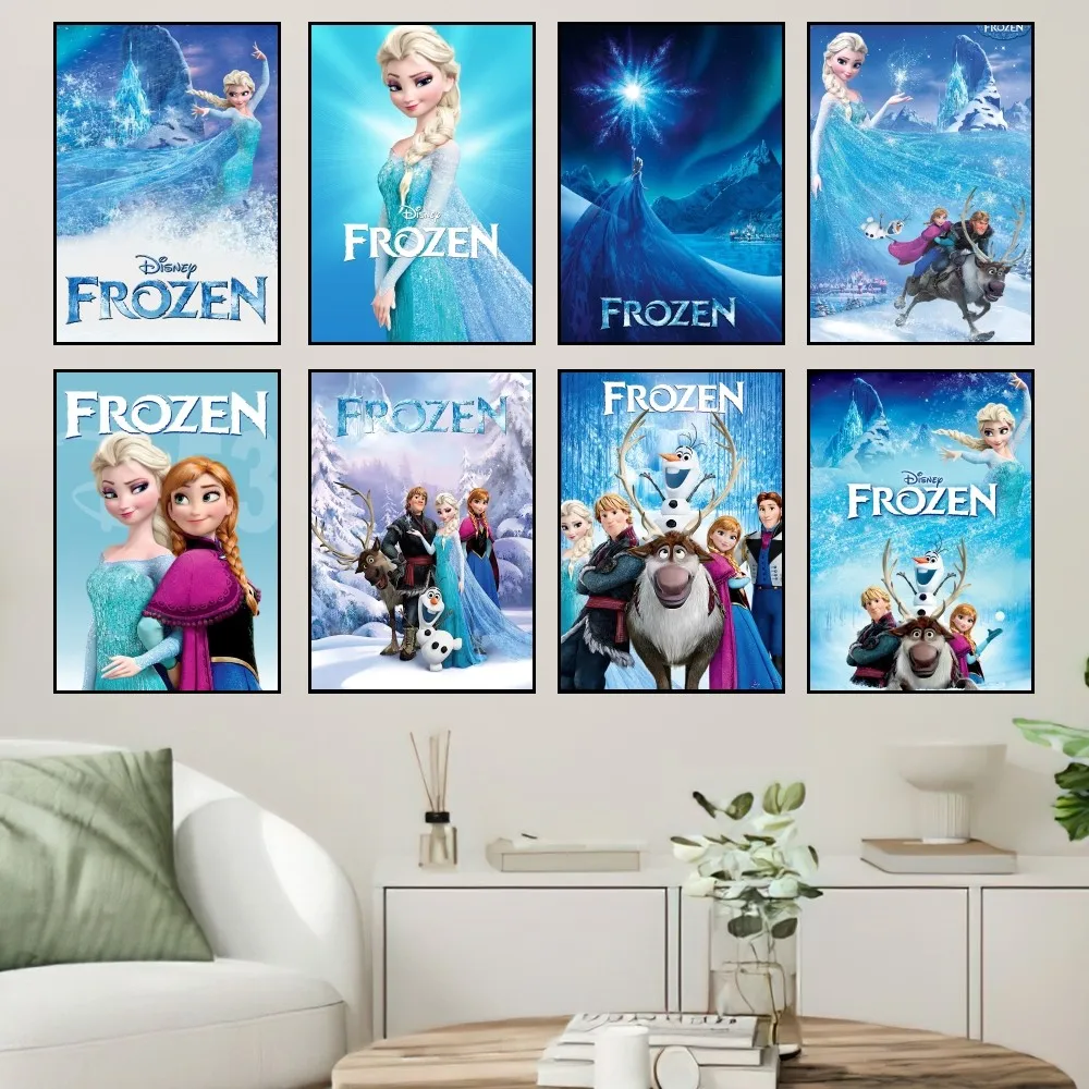

MINISO Disney Мультфильм Замороженные 2 плакаты печать настенная живопись спальня гостиная настенная наклейка для офиса маленький