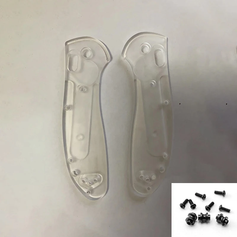 Aibote Aluminum Alloy Handle Scales For Benchmade Bugout 535 Knife - Black Replacement Grips