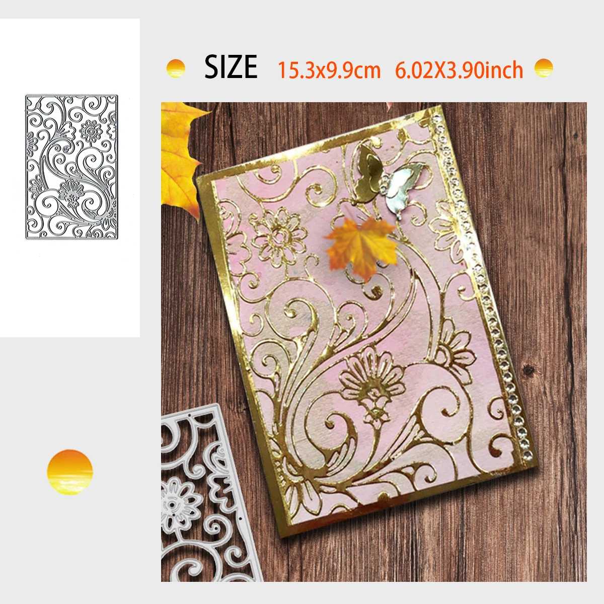 

Greeting Card Paper Background Metal Cutting Dies Scrapbooking Album Paper Cards Crafts Embossing Die Cuts 2024 New Arrival