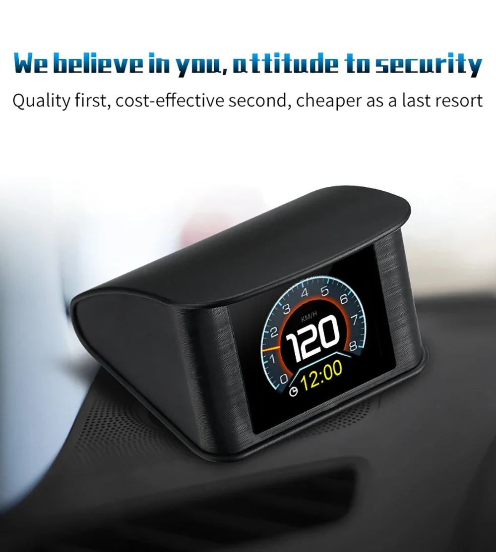 OBDII Smart Digital Meter P10 PRO OBD2 Head Up Display On Board Computer Digital