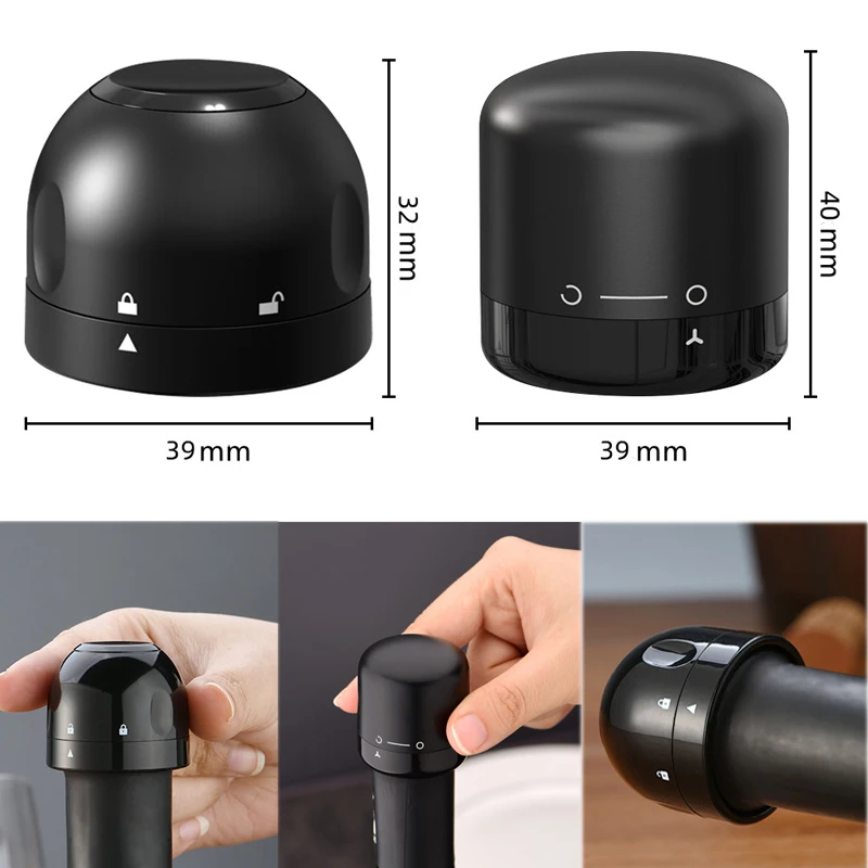 Wine Stopper Wine Stoppers Food Grade Silicone Leak-proof Sealer Retain Freshness Wine Plug Champagne Bottle Stopper Bar Tools Accessories