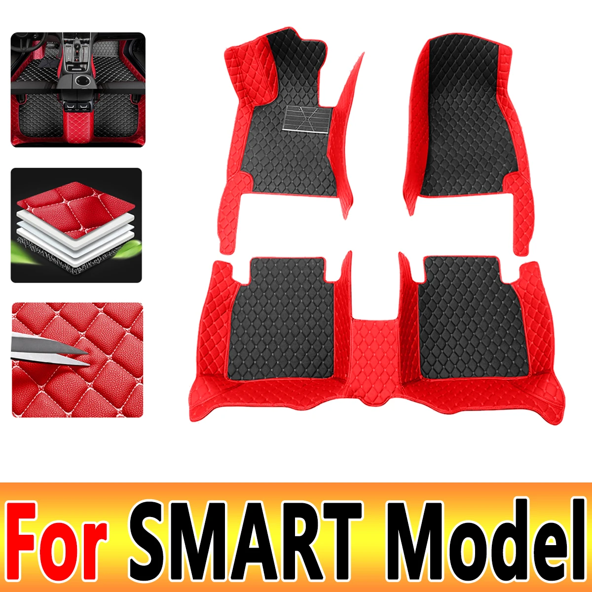 

Car Mats Floor For SMART fortwo 2seat Forfour Smart fortwo 2seat forfour 4seat Roadster Car Accessories 2022 2023
