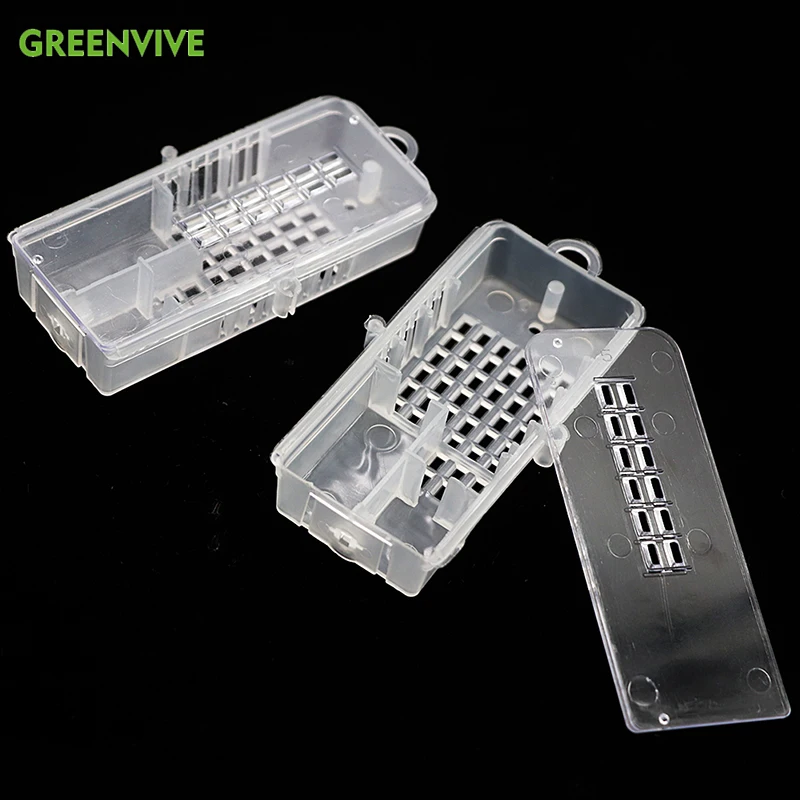 

5 Pcs Bee Tools Bee Transport Cages Beekeeping Equipment Queen House Beehive White transparent Queen Bee Cage