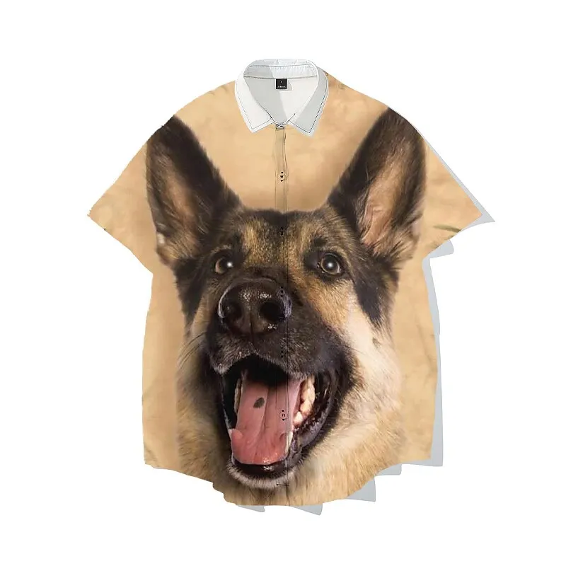 

Animal Dog Blouse / Shirt Animal Graphic Shirt For Men's Adults' 3D Print 100% Polyester Casual Daily