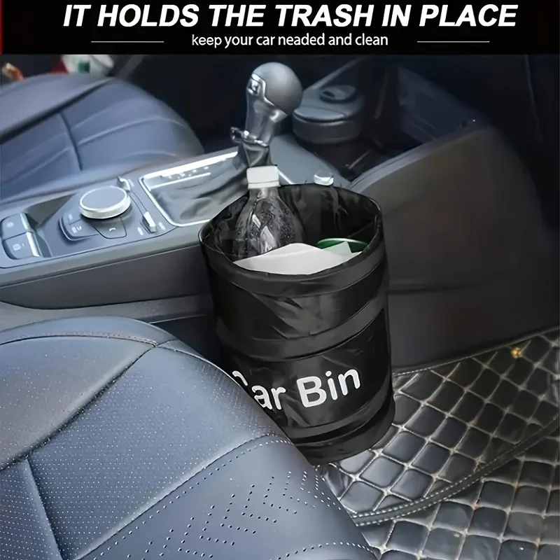 Collapsible Portable Trash Can Leak-proof For Vehicles Homes Offices
