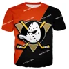 Disney Mighty Duck Helmet Children's Cartoon Pattern 3D Printed Men T-shirt Men's and Women's Tshirt Summer Men Clothing Tshirt 4