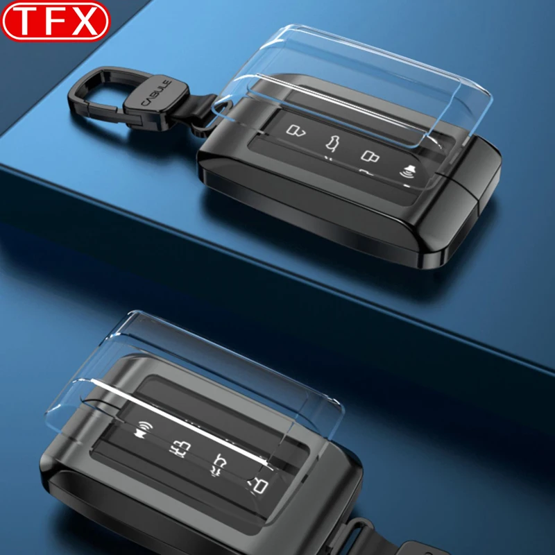 

For GWM Tank 500 Great Wall 2022-2024 Car Styling Zinc Alloy Key Cover Protective Shell Case Buckle Modificated Auto Accessories