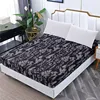 LAGMTA 1 Pc 100% Polyester Printing Fitted Sheet Mattress Cover Four Corners With Elastic Band Bed Sheet 1