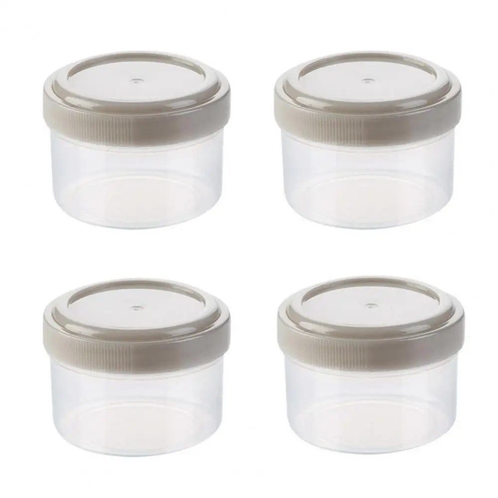 4Pcs Seasoning Jar Good Airtightness Transparent Squeeze Bottle Leakproof PP Pepper Holder Condiment Dispenser For Restaurant