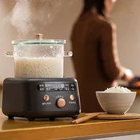 All-glass Smart 0 Coated Uncoated Non-stick Pan Small 1-3 Person Mini Rice Cooker Rice Cooker Household Single Person 2