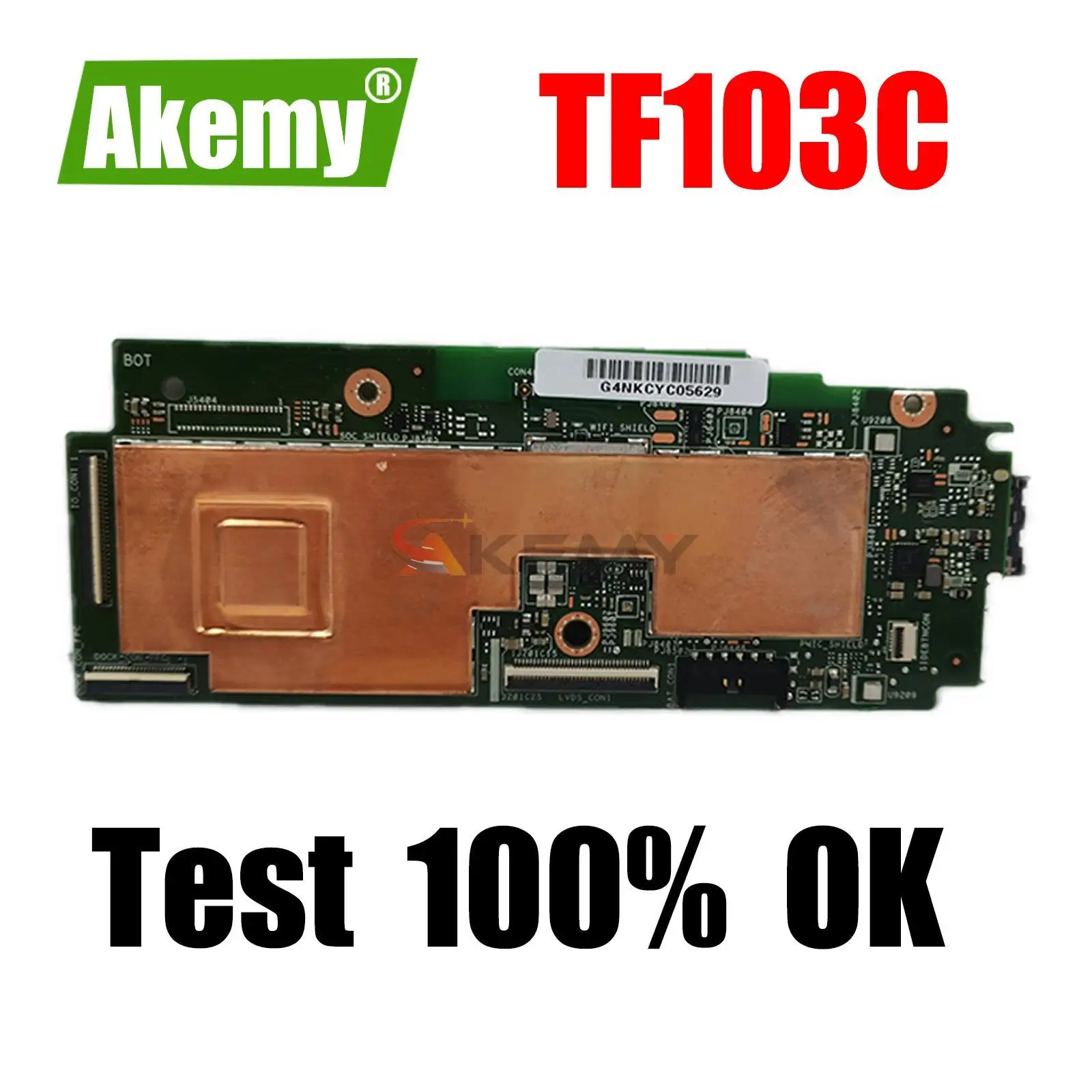 Placa do Sistema da Almofada do Transformador de Asus Tf103c Me103cg Placa Mãe 16gb Teste Fino 100 60nk0100 K010 para