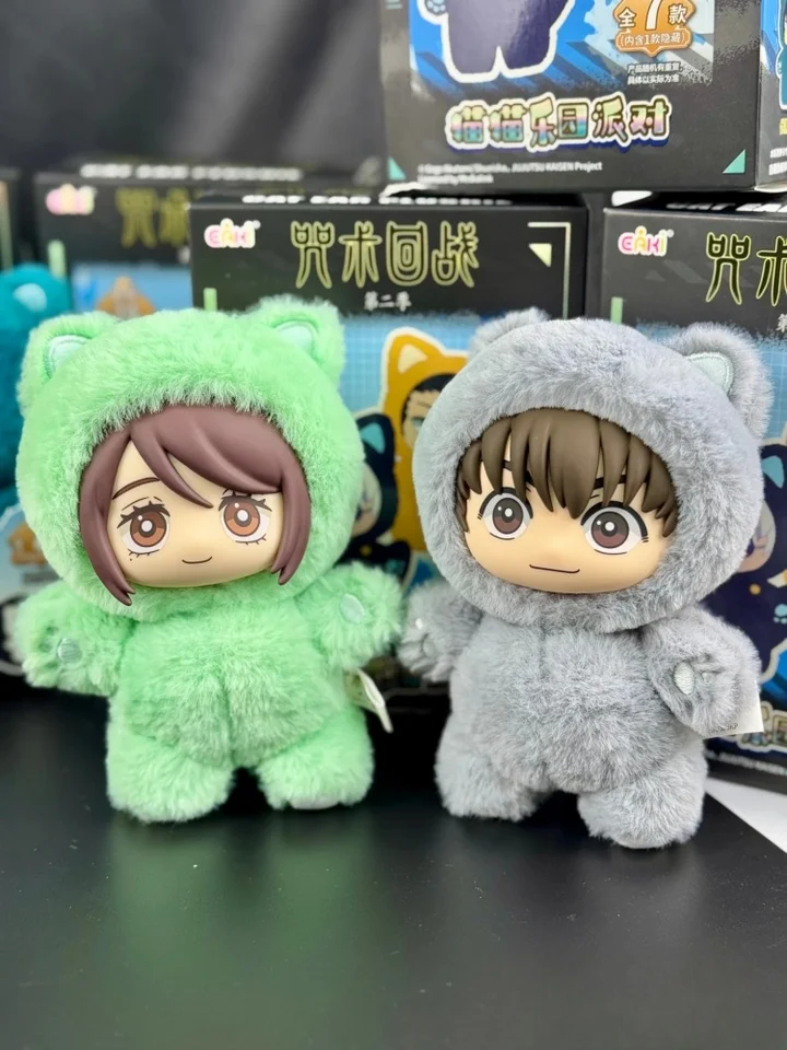 【呪術廻戦】 猫耳ぬいキーリング｜ブラインドボックス 6 個入り（フルセット） オリジナル呪術廻戦 2 猫耳ぬいぐるみシリーズブラインド