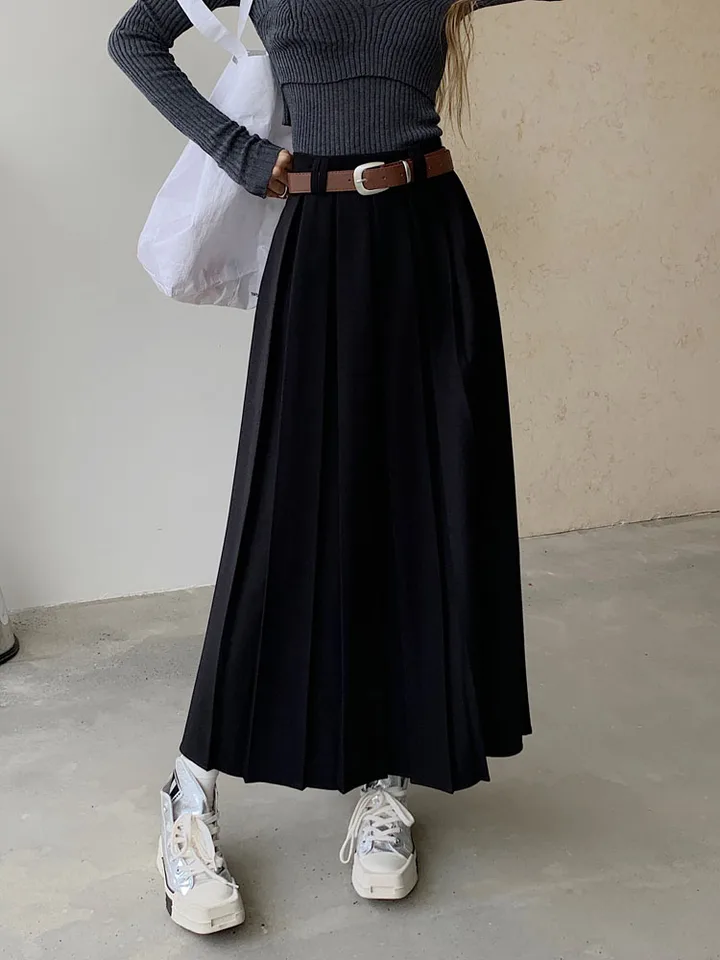 【最終値下げ】新品未使用 ok.soon×piccadilly SKIRT ok.soon×piccadilly COATING DENIM MIDDLE SKIRT |