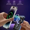 5000mAh Magnetic Power Bank Cyberpunk Portable Wireless Transparent Charger 20W PD Fast Charging MagSafe Battery USB-C 3