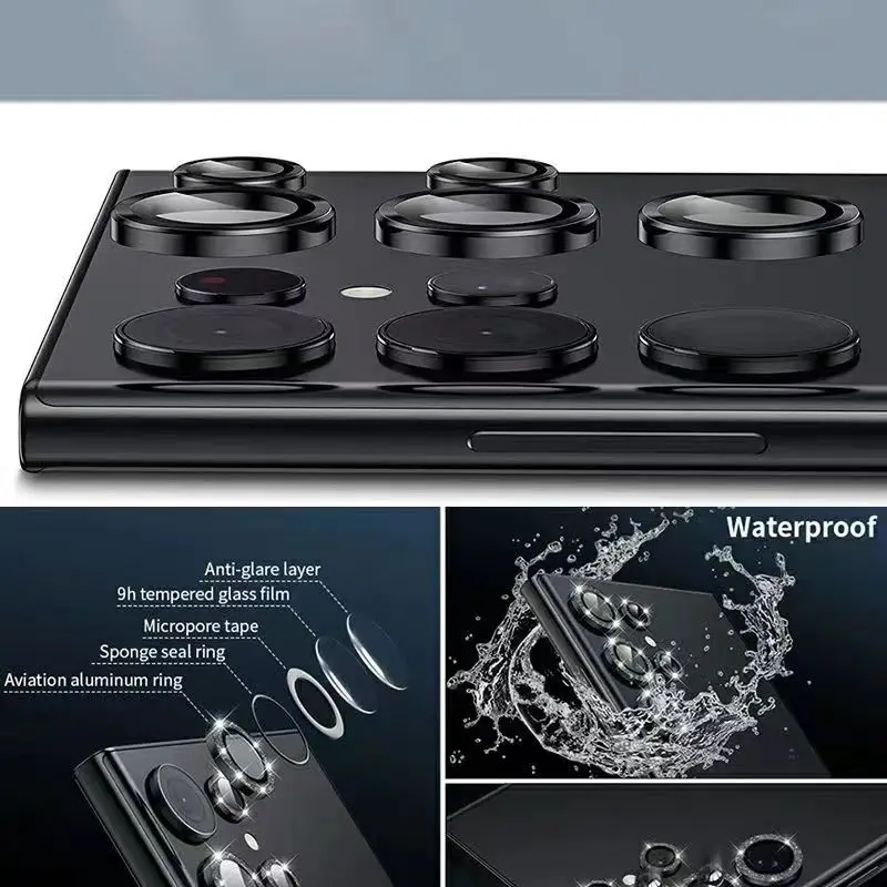 Premium Tempered Glass Camera Lens Protector - New Style