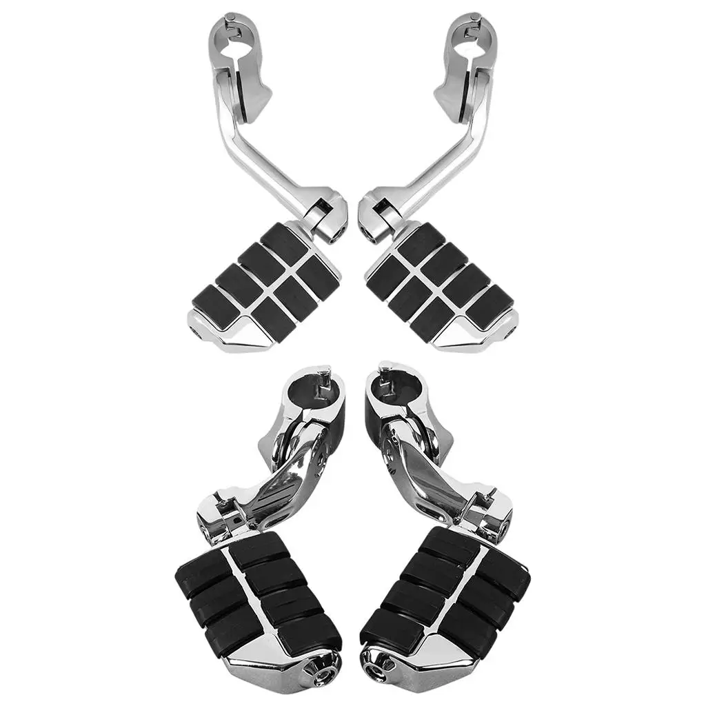 

Long Highway Foot Pegs Adjustable Long Angled Replacement for