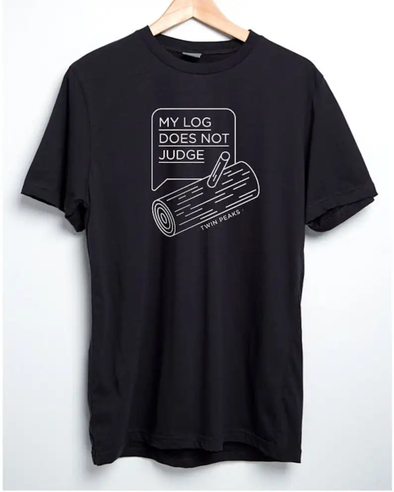 Twin Peaks - David Lynch Camiseta T-Shirt Unisex T Shirt Tshirt Lady Log Tronco My Log