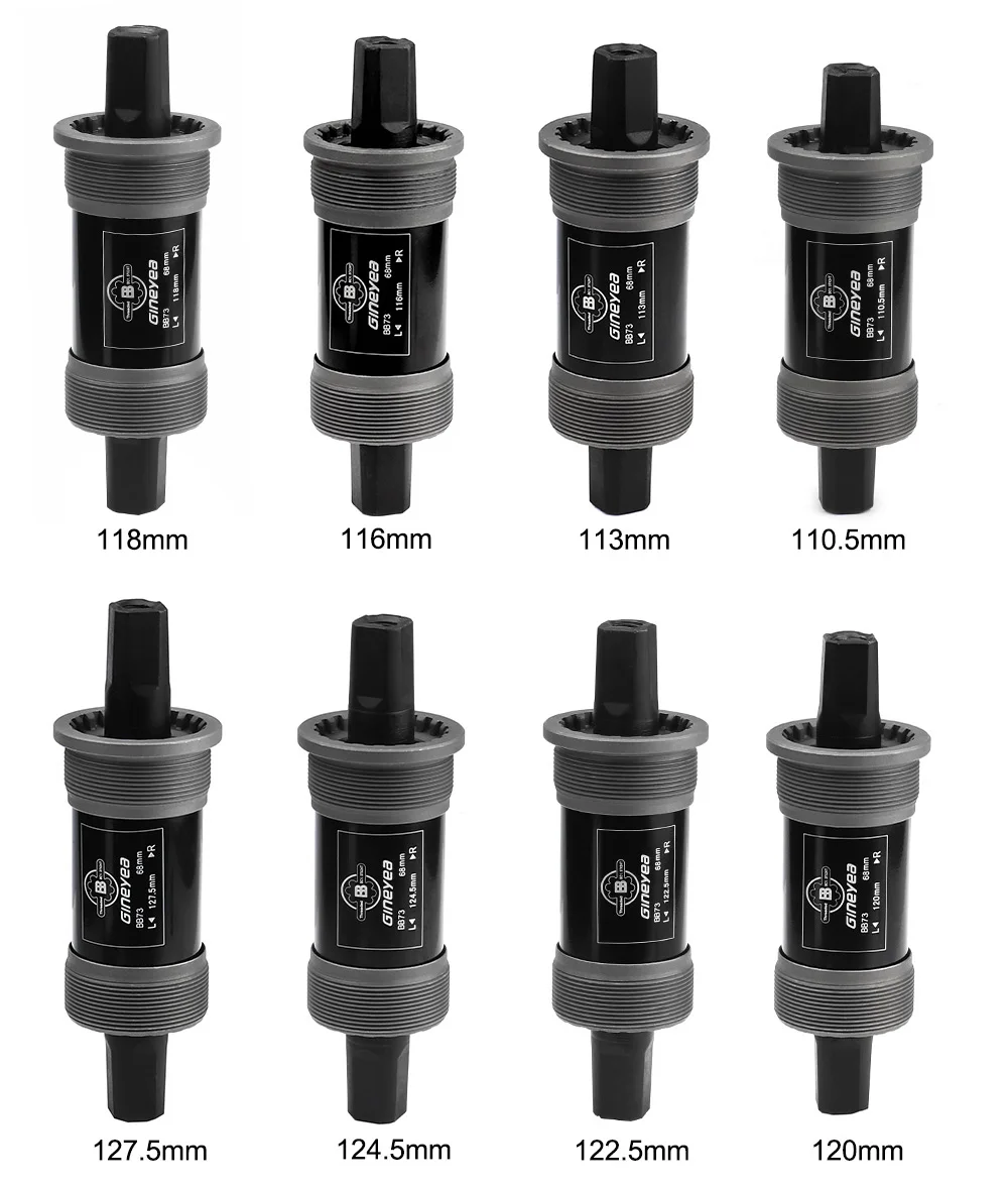 Gineyea BB73-68 113mm Mountain Bike Square Hole Integrated Sealed