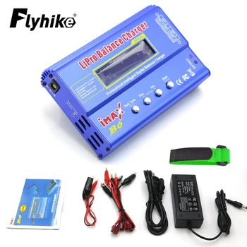 IMAX-B6 80W 배터리 충전기, Lipo NiMh 리튬 이온 Ni-Cd 디지털 Lipro 밸런스 충전기 방전기 + AC 전원 12V 5A 어댑터 Rc 자동차용