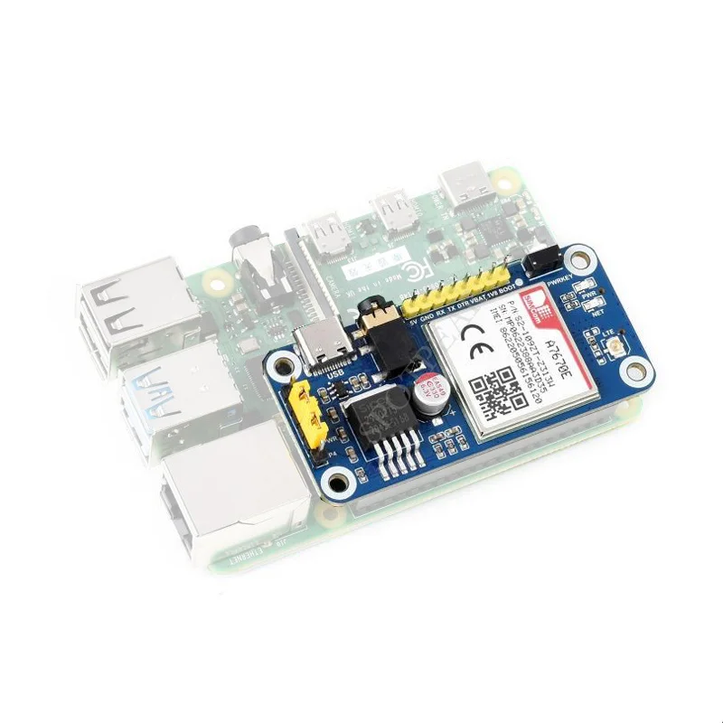   Ȯ , Cat-1/GSM/GPRS/GNSS HAT LTE Cat-1 / 2G  GNSS Ŵ, A7670E