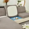 Jacquard Fabric Solid Colors Sofa Seat Cover For Living Room Removable Couch Slipcover Thicken Elastic Furniture Protector 3