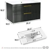 30" Bathroom Vanity with Sink,Vanity Bathroom Sink Cabinet Wall Mount,Soft-Close Function 2 Large Drawers,Hidden Damping Drawers 2