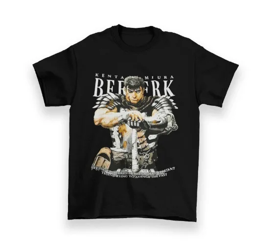 Berserk Buds Kentaro Maglietta Unisex, Anime Berserk Unisex Graphic Tee Maniche Lunghe