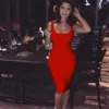 Women Fashion Casual Slim Fit Solid Color Hip Work Skirt Sleeveless Vest Dress 1