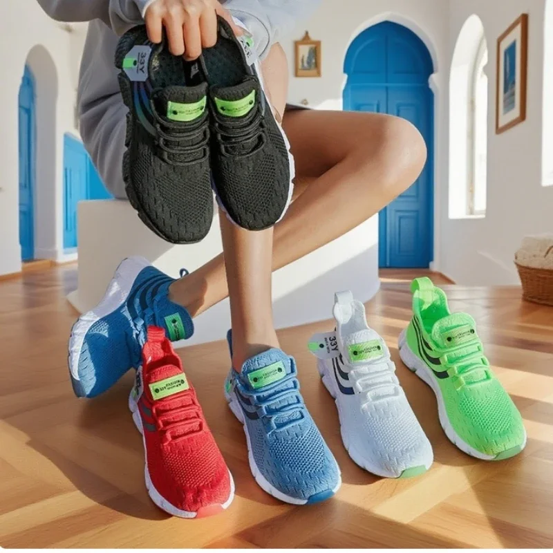 Women's Sneakers Breathable Comfortable Fashionable Running Shoes Outdoor Non Slip Tenniscasual Light Platform Walking Shoes