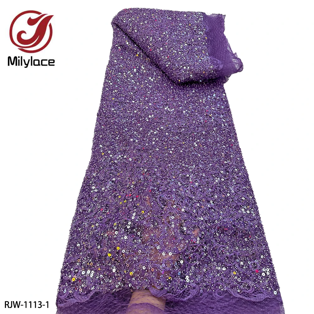 

Африканская кружевная ткань ручной работы из бисера, Высококачественная французская вышивка блестками, кружевная ткань для нигерийских свадебных фотографий