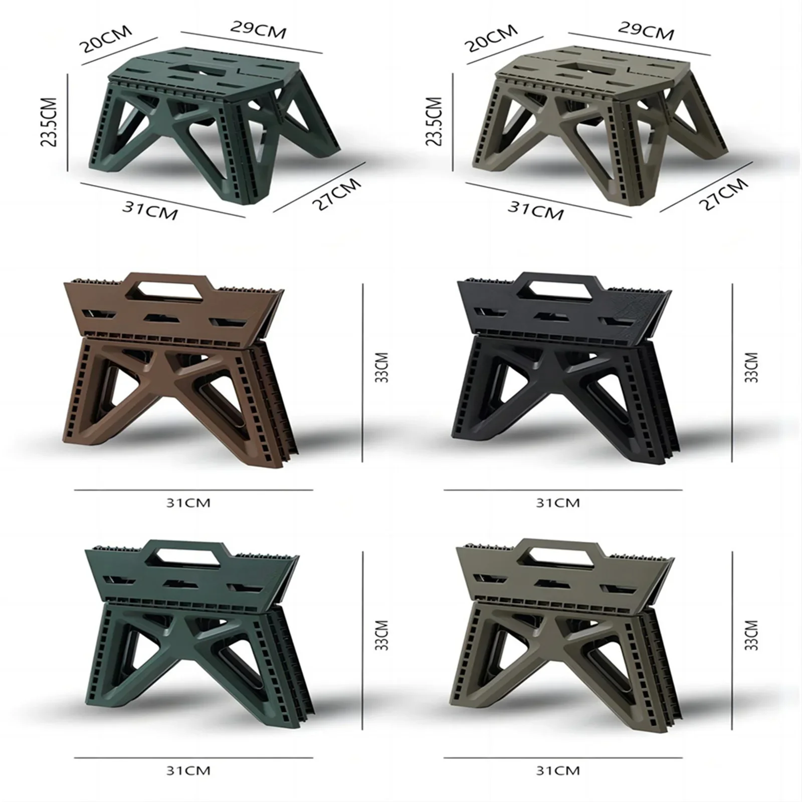 Folding Stool for Fishing Camping Outdoor Portable High Load-bearing Handle Design Durable Mini Chair