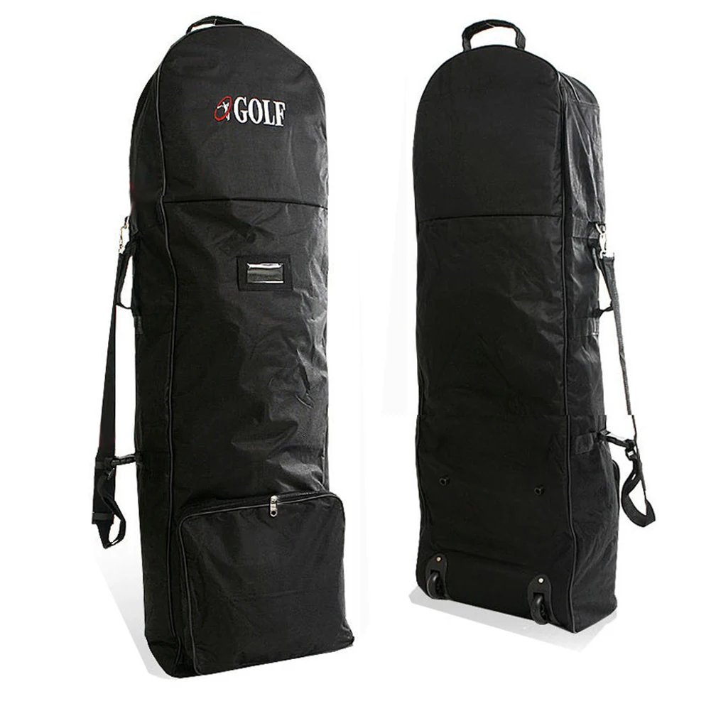 

Golf Travel Bag With Wheels Universal Size Heavy-Duty Golf Club Travel Cover For Airlines Golf Aviation Bag