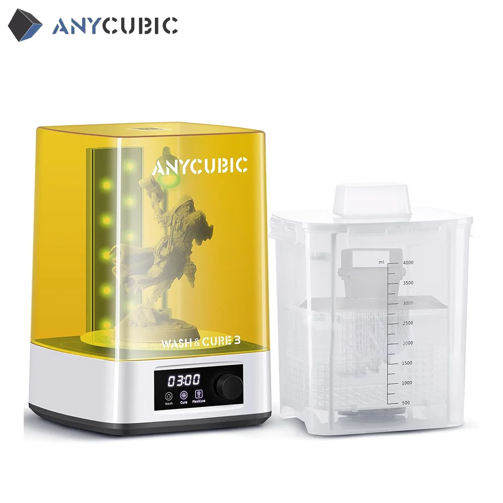 Anycubic Wash And Cure Machine 3.0 Stazione Di Lavaggio E Polimerizzazione Per Modelli Di Stampanti 3D Photon Mono Serie 2 /D2 Lcd/Dlp/Sla