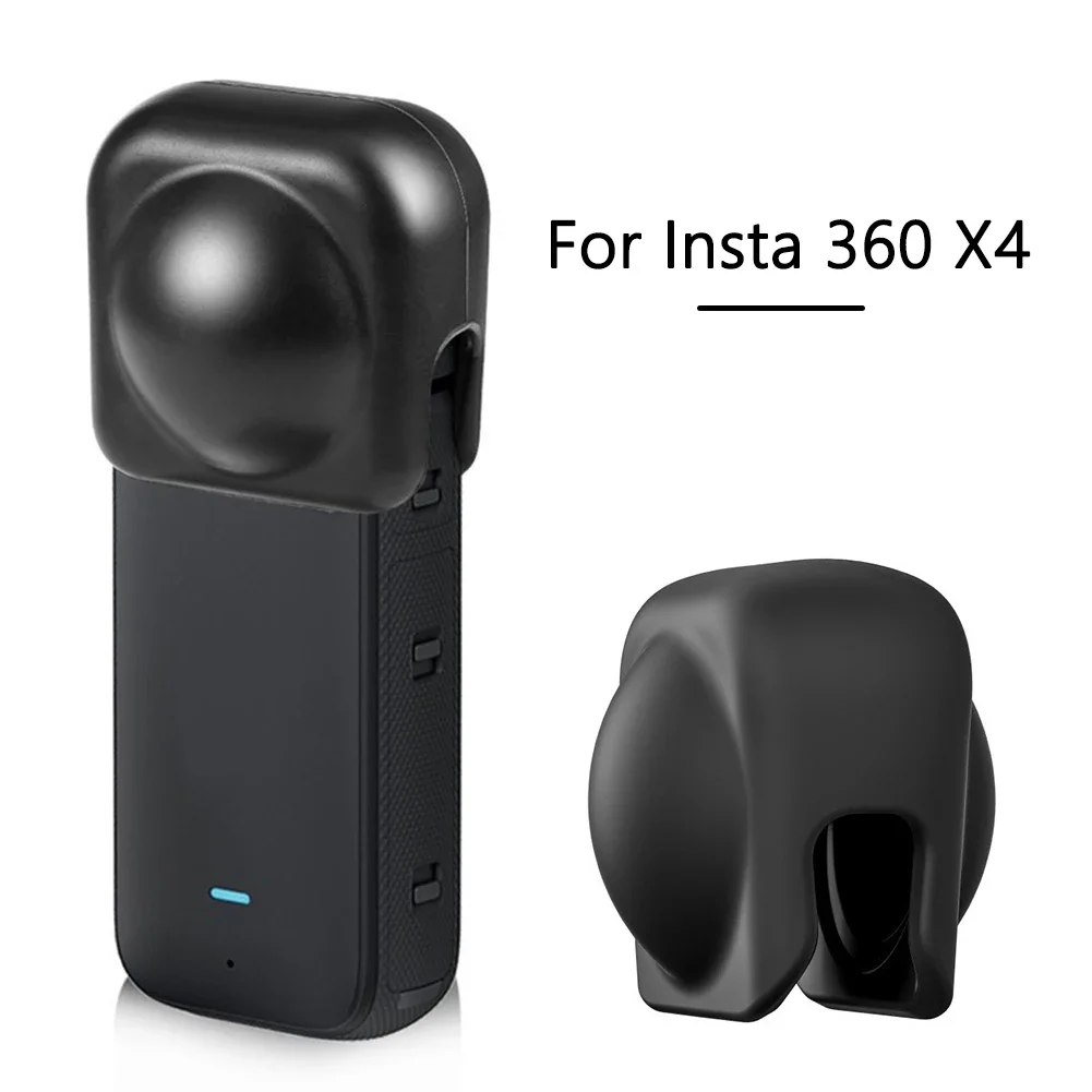 실리콘 렌즈 캡 보호 커버, 긁힘 방지 렌즈 가드, 방진 보호 케이스, Insta 360 X4 용 내마모성 액세서리