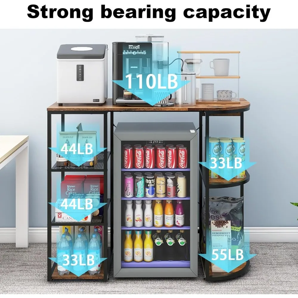 Mini Fridge Coffee Bar Cabinet 3