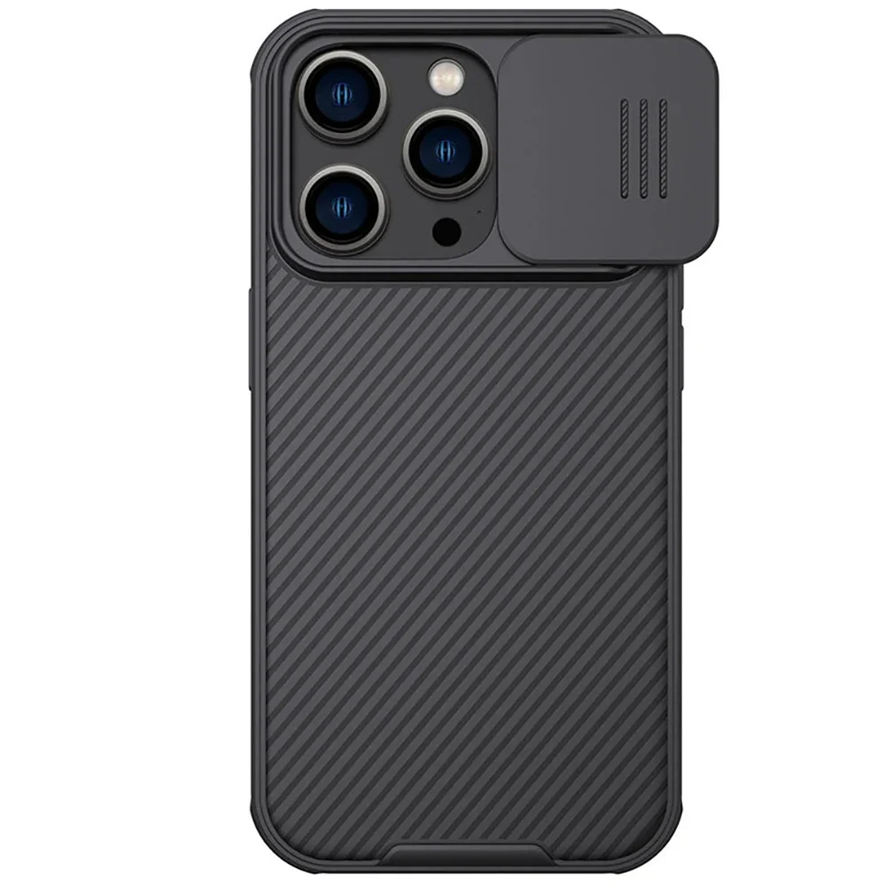 Coque magnétique Nillkin CamShield Pro pour iPhone 15 Pro Max avec  protecteur d'appareil photo - Violet