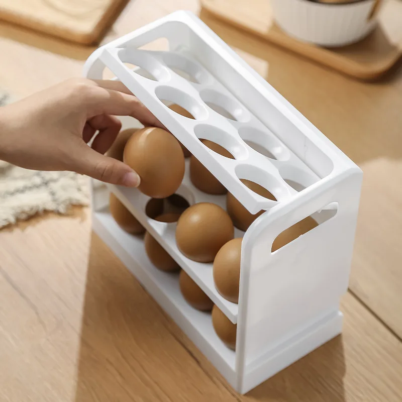 24 30Grids Egg Storage Box Refrigerator Organizer Food Containers Egg Fresh keeping Case Egg Holder Kitchen