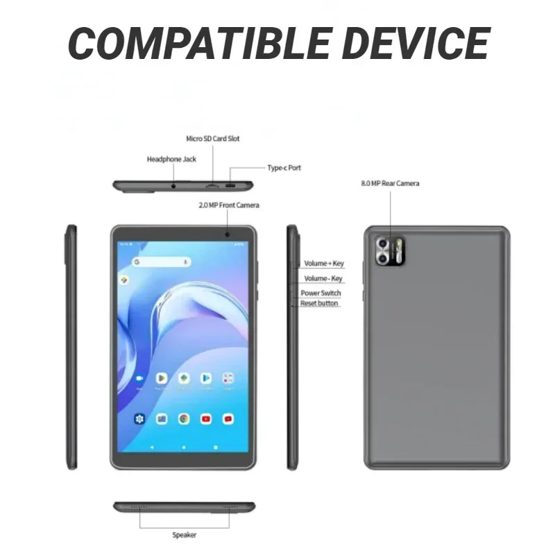 For PRITOM B8 Tablet 8inch PC Protector Funda with 4 Shockproof Airbags Soft Tablet Case