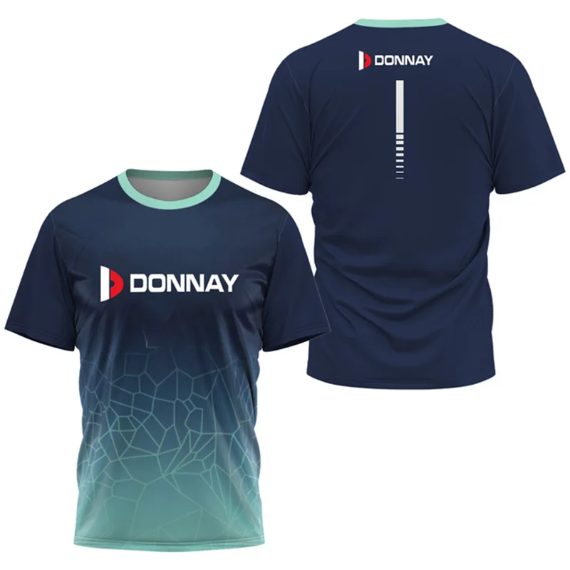 

2024 Quick Dry Sports T Shirt Donnay High Quality Sweat Absorbent Tennis Training T Shirt Clothes Summer Men's Loose Sports Tops