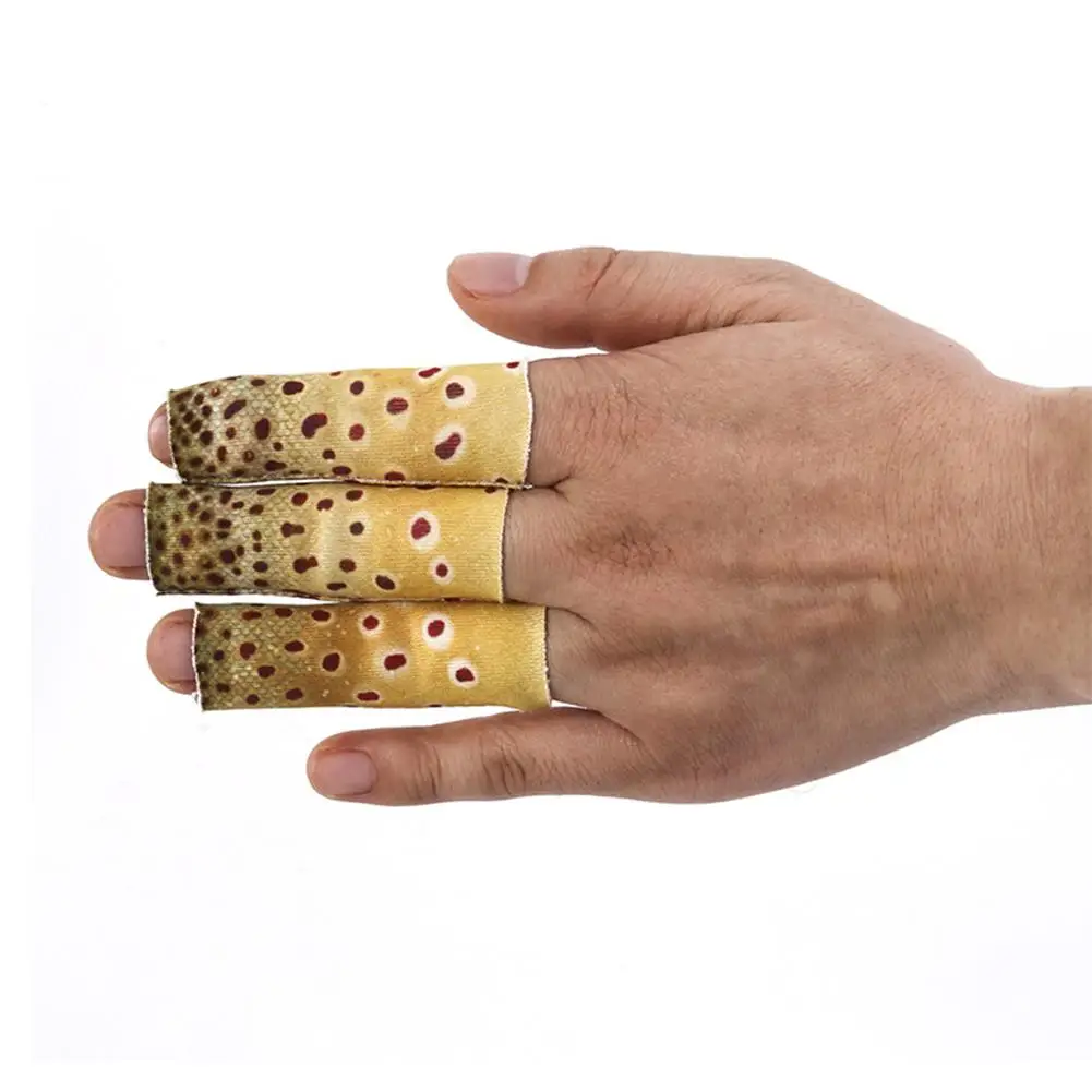 3Pcs Finger Anti-abrasion Covers Fly Fishing Line Stripping Guards Protective Tool Gear Accessories Skin Protector for Fingers