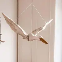 Big Cartoon Swan Hanging Flying Goose Stuffed Duck Toy Bedroon Baby Room Newborn Swan Ornaments Swan Toy Birthday Gifts for Kids 1