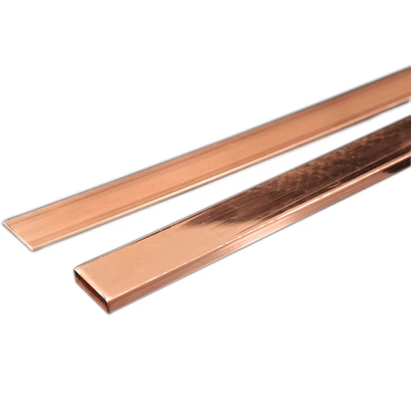 Copper Plate T2 Red Copper Shaft Square Flat Bar Model Maker 99.95% Pure Copper Plate DIY material Thickness 5/6/8/10/12/15/20mm