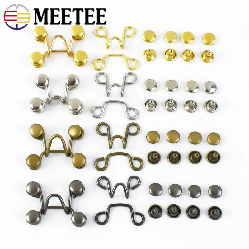 50Pairs Sewing Hooks and Eyes Hook & Eye Closure Metal Hook and Eye  Fasteners for Trousers clothing Skirt Dress Bra Sewing Craft - AliExpress