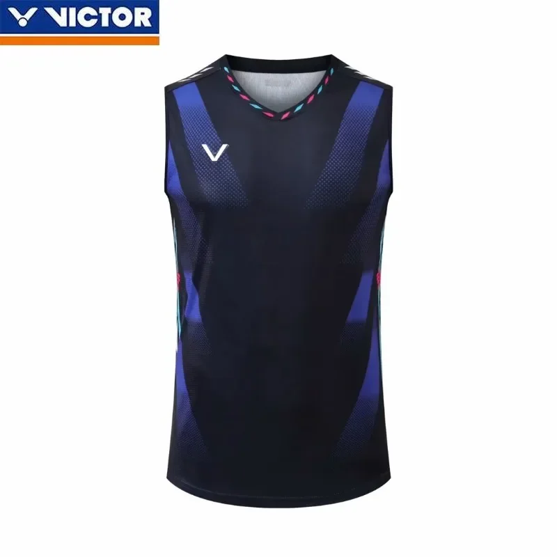 Victor badminton jersey men's sleeveless top quick-drying through summer breathable sports jersey competition training vest